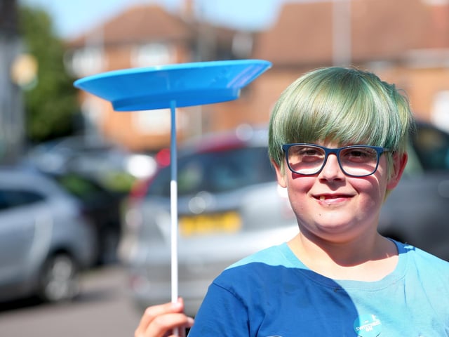 Pictured is: Finley Scanlan,11.
Picture: Chris Moorhouse (020923-3052)