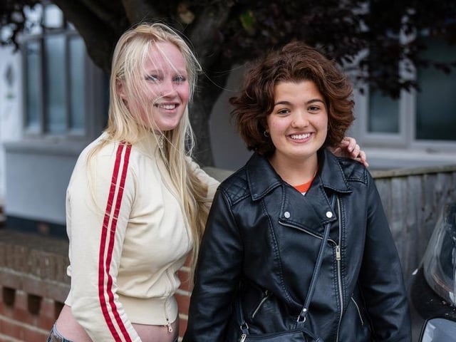 Delight at the school - Lottie Davenport and Ava Banerjee