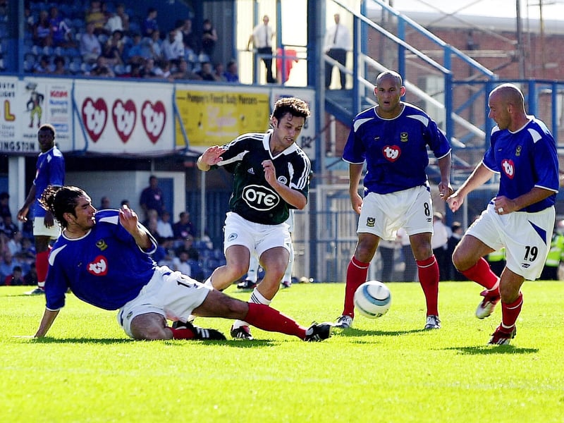 The final friendly of Pompey’s 2004 pre-season ended with a goalless draw against Panathinaikos at Fratton Park in front of 6,523. Perhaps the only thing noteworthy was that two members of the Greek club’s side would later join Pompey. They were captain Angelos Basinias and substitute keeper Kostas Chalkias.