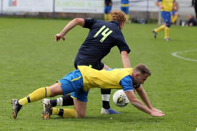 Waterlooville Social (yellow/blue) v North End Cosmos

Picture: Sam Stephenson.