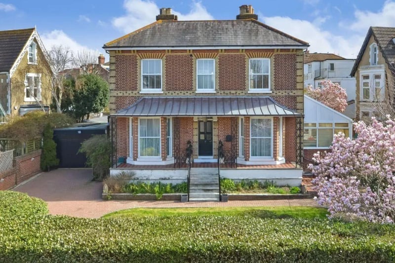 This property comes with six bedrooms, four bathrooms and three reception rooms as well as a garage and parking and a garden.