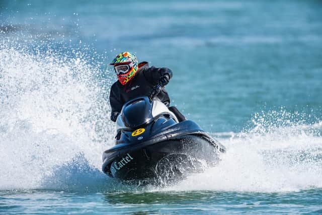 A jet skier