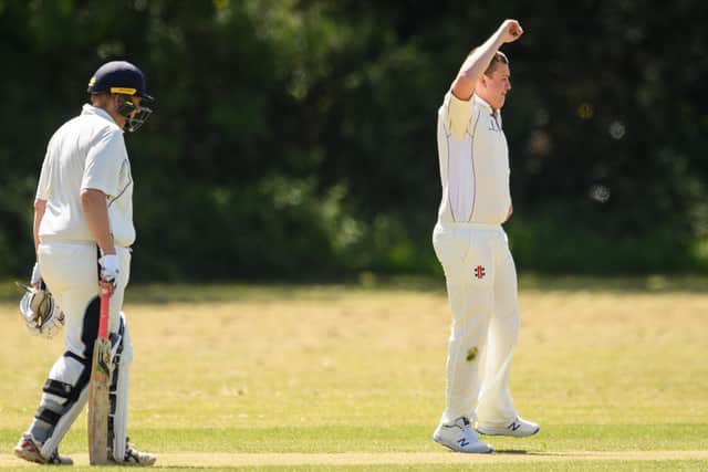 Portchester's George Edgar appeals for an LBW decision.
Picture: Keith Woodland