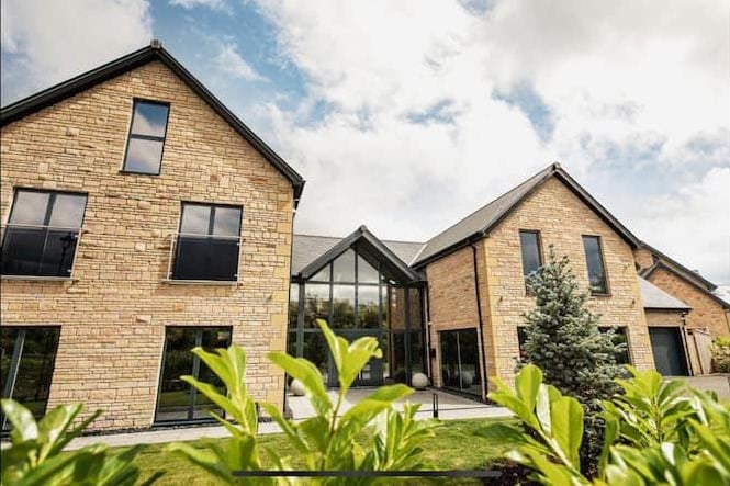 This beautifully modern manor is ideal for 16 people and is on offer to rent for £2,246 per night.