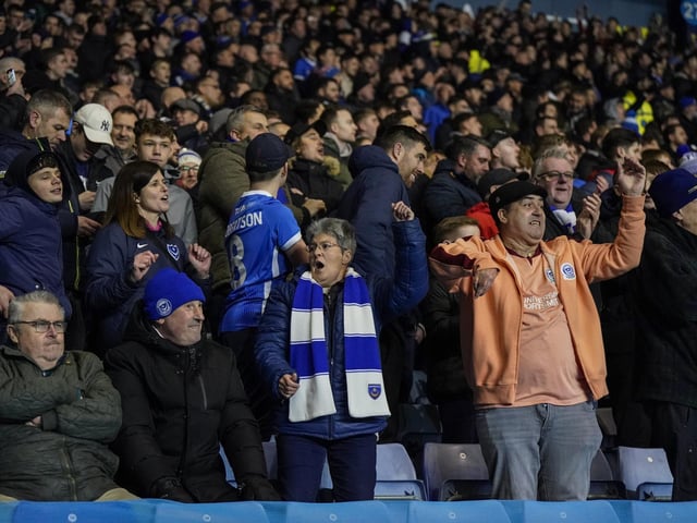 Pompey 1,485 travelling fans were in full voice in their third away game on the spin at Oxford last night.