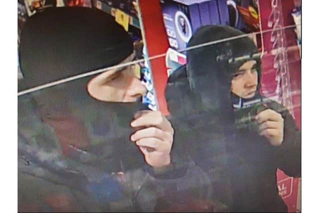 Hampshire police have released this CCTV image of two people that we would like to speak with in connection with a number of thefts from motor vehicles in the Clanfield area.
