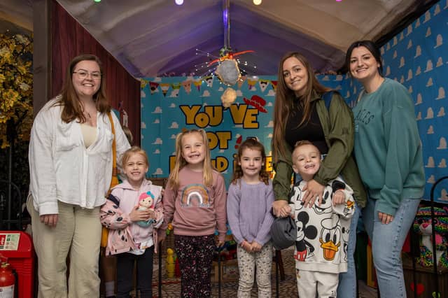 Friends from Denmead visiting the Enchanted Walk at Keydell Nurseries.Photos by Alex Shute