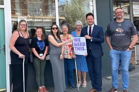 Portsmouth South MP Stephen Morgan met with stroke survivors earlier this year to discuss the closure of the city council's Stroke Recovery Service. Credit: Portsmouth Labour
