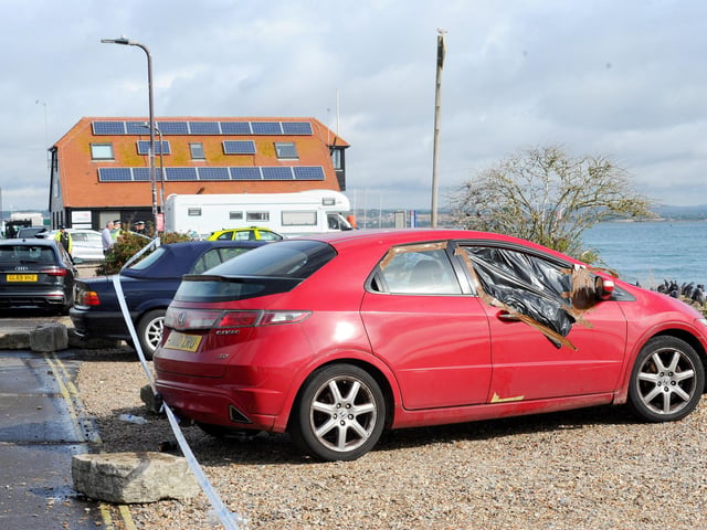 The aftermath at the RNLI in Ferry Road, Eastney, Portsmouth, on Monday, September 7, 2026, after hundreds of protestors descended on Portsmouth vowing to prevent 140 migrants who arrived in a small boat stepping onto dry land.
Picture: Sarah Standing (070926-904)