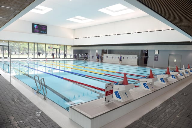 Half of the swimming pool floor can rise for people with mobility issues. 

Picture: Sarah Standing (010922-2465)