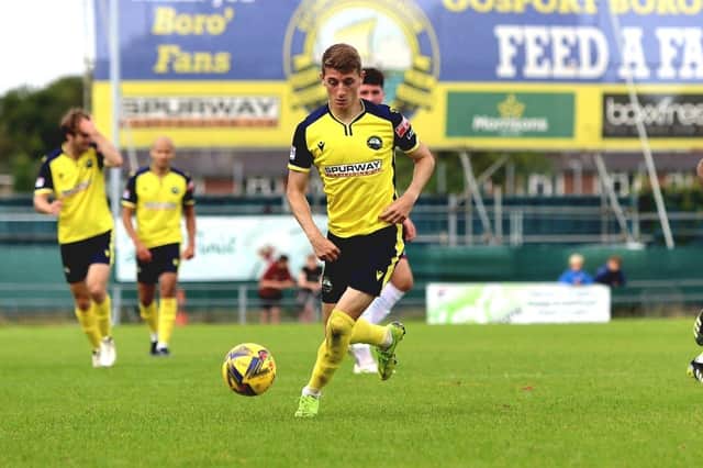 Joe Lea in action for Gosport Borough last season.