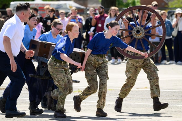 HMS Collingwood held its annual Open Day featuring the Brickwood's Field Gun competition. Visitors were not only treated to a variety of events but were able to tour some of the training facilities at the Establishment. Also there was a fair, entertainment trade, charity and military stands. The field gun completion was won HMS Seahawk for the third consecutive time.HMNB Portsmouth VC Cadets