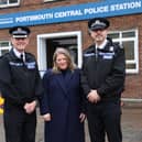 People can report crimes in Portsmouth city centre for the first time in almost five years as a police station has reopened.