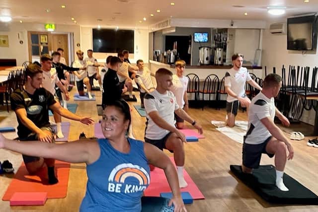 Carla Williams, also known as Curvaceous Carla, is holding full-moon yoga sessions at the Spinnaker Tower in Portsmouth