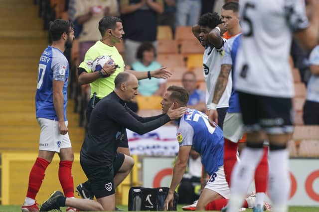 Danny Cowley was unhappy with Ellis Harrison's challenge on Michael Morrison which left the defender with suspected concussion. Picture: Jason Brown/ProSportsImages