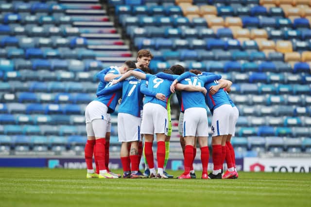 Pompey players today held talks to get to the bottom of the team's struggles