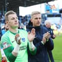 Craig MacGillivray and Alex Bass are among six goalkeepers presently on Pompey's books. Picture: Joe Pepler