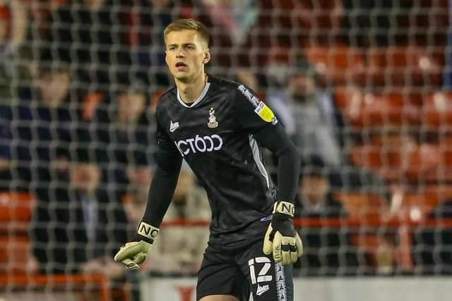 Alex Bass has made 14 appearances for Bradford, including three clean sheets in his last four outings. Picture: Thomas Gadd