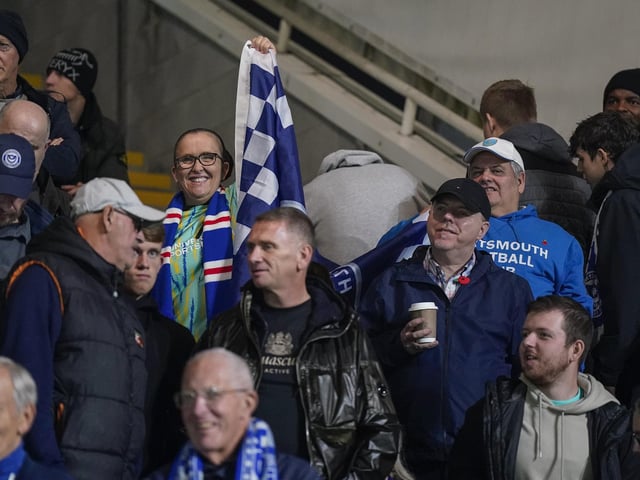 1,143 Pompey fans made the midweek trip to Plymouth Argyle's Home Park.