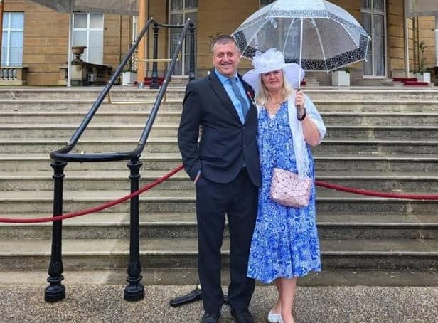 Steve and Mandy Williams at Buckingham Palace