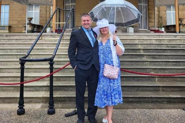 Steve and Mandy Williams at Buckingham Palace