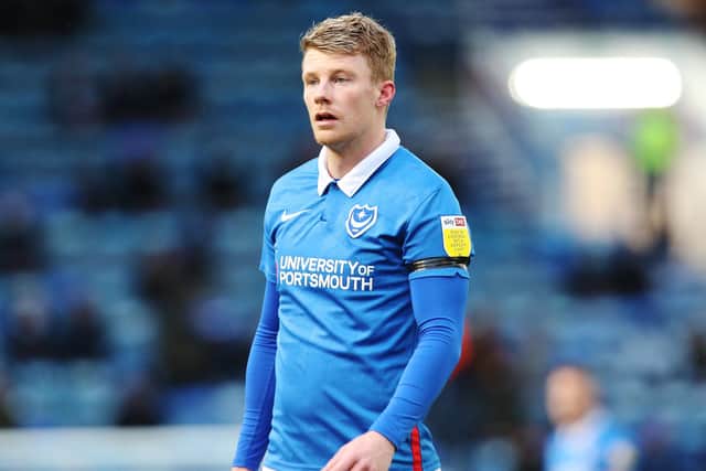 Andy Cannon made his 50th Pompey appearance in last week's 2-0 win over Peterborough after almost two years at Fratton Park. Picture: Joe Pepler