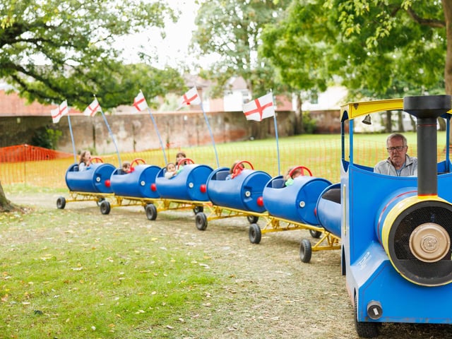 Pictured: The choo choo train was very popular Picture:Marcin Jedrysiak