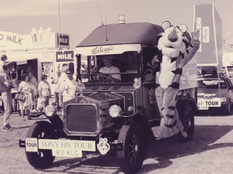 Tony the Tiger is on tour at the Southsea Show in 1993. The News PP5209
