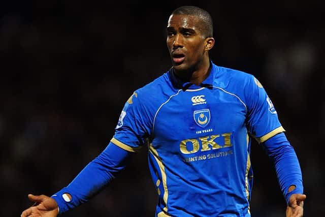 The mercurial Sylvain Distin claimed the 2008 FA Cup during his time at Fratton Park. Picture: Daniel Hambury