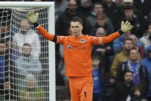 Keeper Josh Griffiths has returned to parent club West Brom after his loan spell at Pompey was cut short