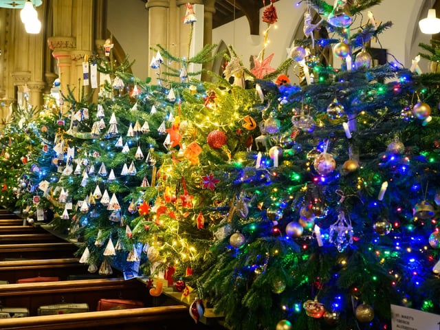 Pictured is: Some of the decorated trees.
Picture: Keith Woodland (071221-6)