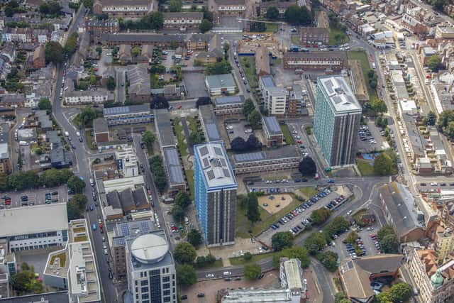 Leamington House and Horatia House aerials