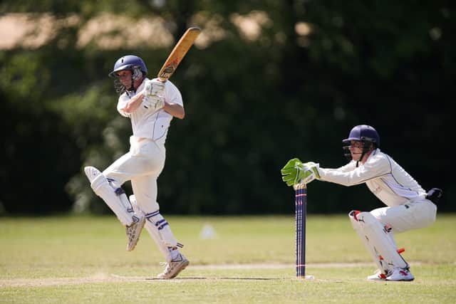 Tom Newman hit 75 for Railway Triangle in their loss to Steep.
Picture: Chris Moorhouse