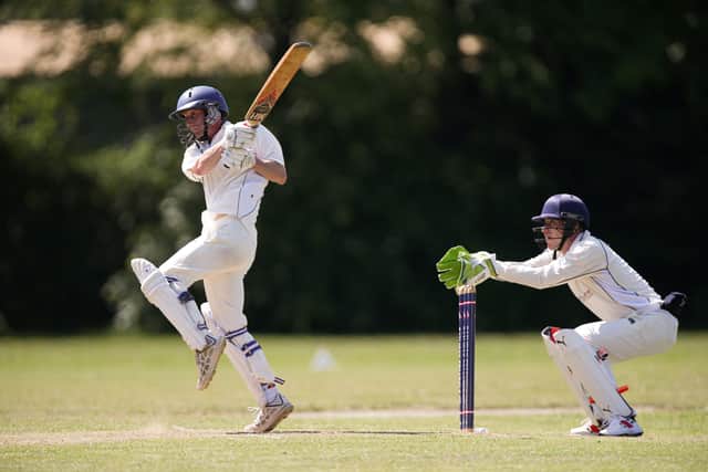 Tom Newman hit 75 for Railway Triangle in their loss to Steep.
Picture: Chris Moorhouse