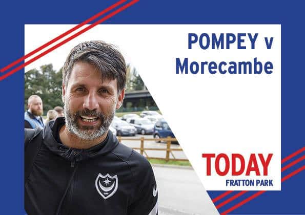 Pompey play host to Morecambe today in League One