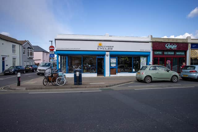 The area outside Southsea Cycles in Albert Road, which could be transformed by the Living Streets project. Picture: Alex Shute
