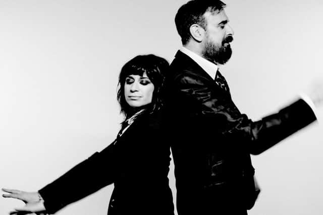 Nicole Atkins and Jim Sclavunos. Picture by Steve Gullick