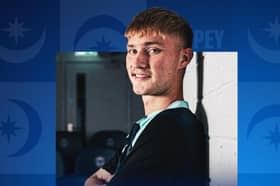 New signing Thomas Waddingham is not in Pompey’s squad for tonight’s clash with Stoke. Picture: Portsmouth FC