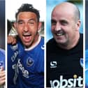Chesterfield quartet and former Pompey favourites L-R: Michael Jacobs, Gary Roberts, Paul Cook and Tom Naylor