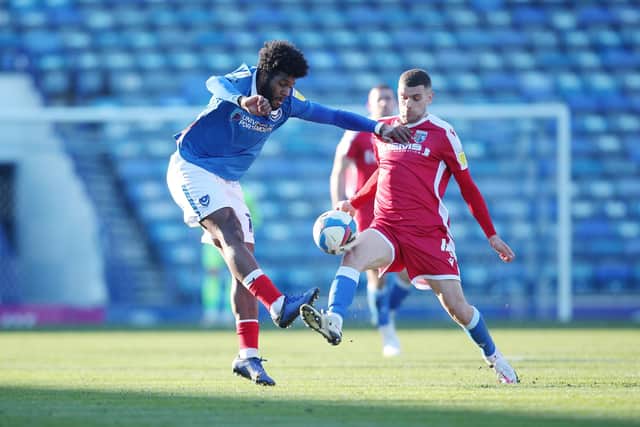 Kenny Jackett has been encouraged by the early signs of the Ellis Harrison (pictured) and Ronan Curtis strikeforce. Picture: Joe Pepler