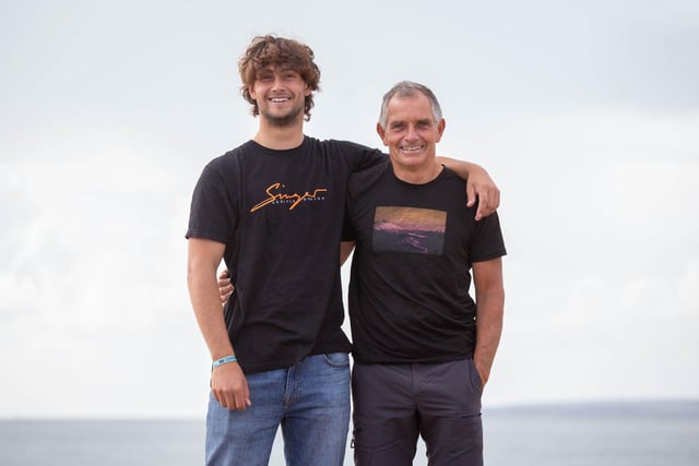 The Formula Kite European Championships start in Portsmouth, Southsea on Thursday 21st September 2023

Pictured: Sam Dickinson 18 with his dad Tim Dickinson from Hayling Island competing at this year's race

Picture: Habibur Rahman