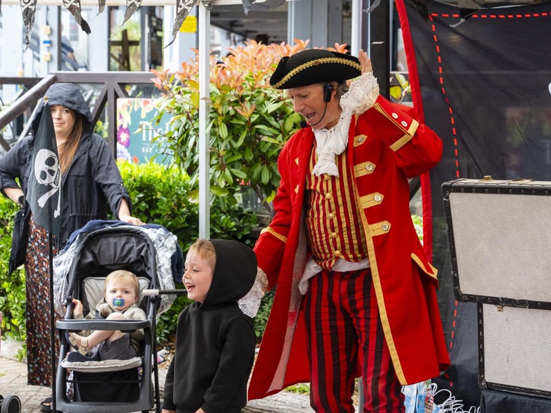 Children watching Captain Crossbones at Port Solent. Picture: Matthew Clark