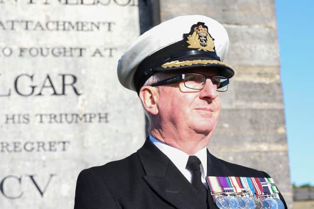 Commander Terry Tyack Royal Navy, Executive Officer, HMS Collingwood 
Picture: Barry Zee