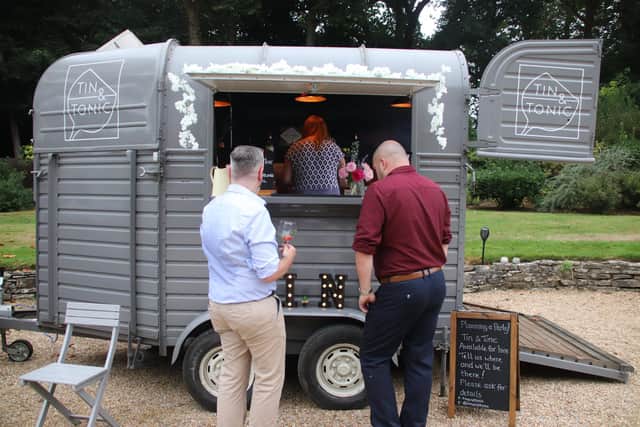 James and Jo Hudson, from Sarisbury Green, have started Tin & Tonic, a mobile bar company in a converted horse box