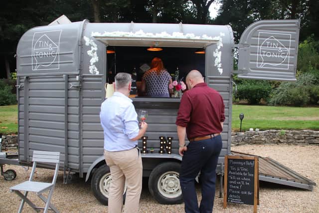 James and Jo Hudson, from Sarisbury Green, have started Tin & Tonic, a mobile bar company in a converted horse box 