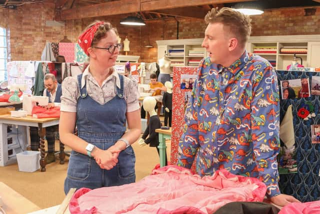 Clare Bradley and presenter Joe Lycett.
Picture: Love Productions