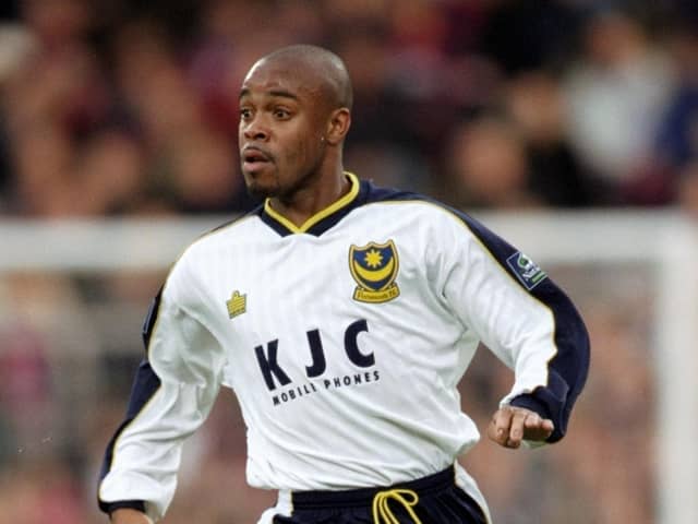 Former Pompey player Fitzroy Simpson    Picture: Allsport UK /Allsport
