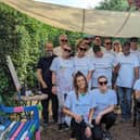 Moneybarn volunteers with Southsea Garden Community Garden volunteers