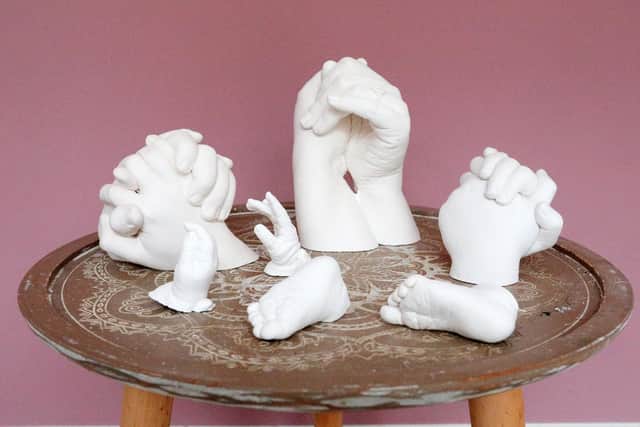 Some of Ellen's castings in the drying process. Picture: Chris Moorhouse.