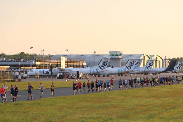 Southampton Airport Runway Run, which has been held for three years to raise money for the Hampshire and Isle of Wight Air Ambulance. 